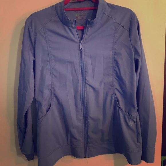 Healing Hands Jackets Coats Ceil Blue Scrub Jacket Poshmark